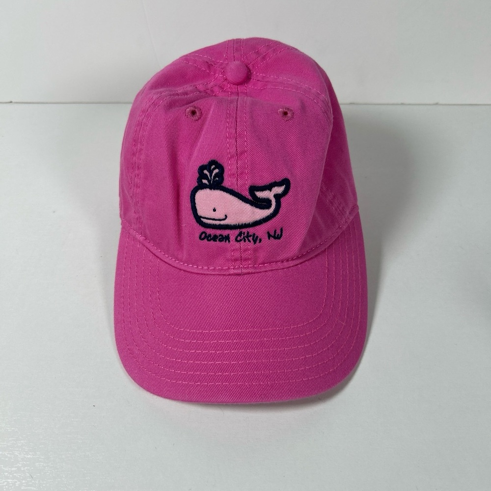 Ocean City New Jersey Whale Cap Kids Adjustable Pink With Well Design